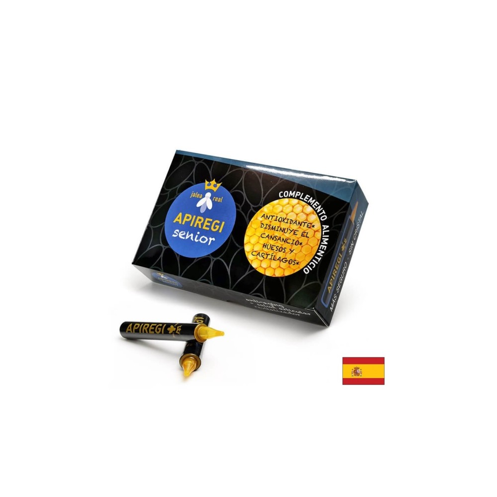 Jalea real Apiregi senior/ Пчелно млечице за възрастни/ Жизненост и силен имунитет, 20 бр. ампули за пиене Artesania