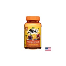 Alive! Adult Premium Gummies Multivitamin / Алайв! Премиум мултивитамини за възрастни, 90 желирани таблетки Nature’s Way