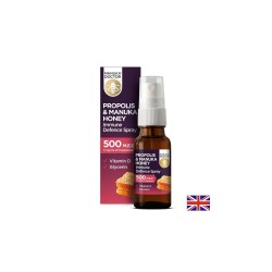 Propolis & Manuka Honey Immune Defence Spray / Спрей за уста за имунна защита с прополис и мед от манука 500 M.E.D, 20 ml