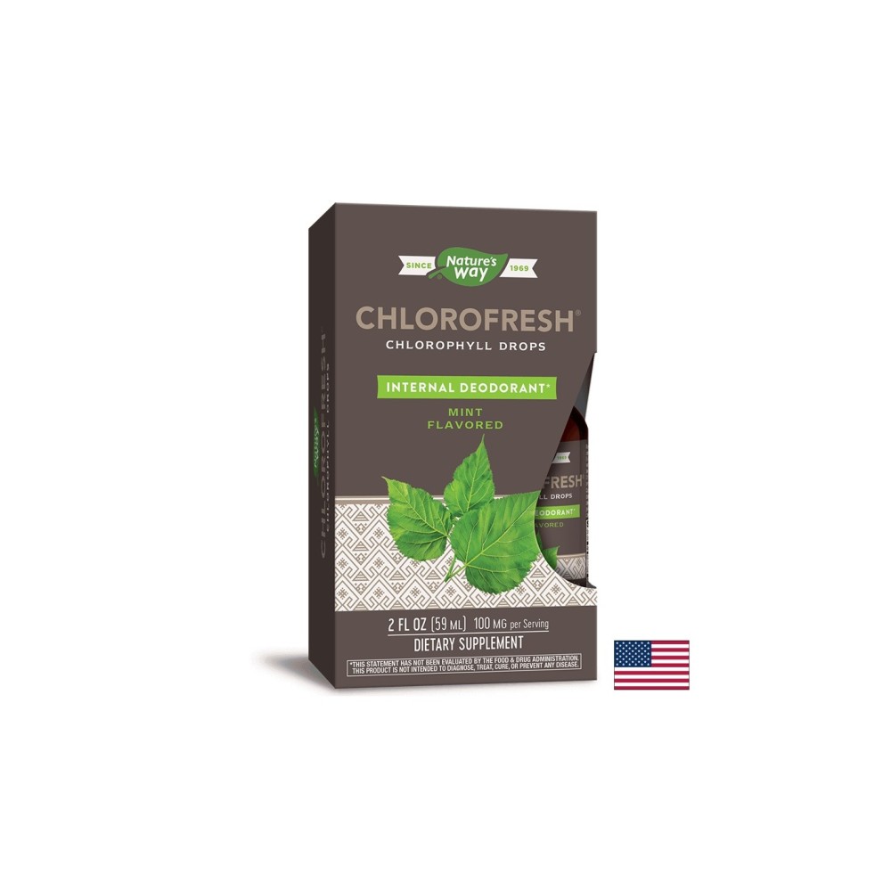 Chlorofresh® Chlorophyll Drops/ Хлорофреш® Хлорофил Капки х 59 ml (без алкохол) с ментов вкус Nature’s Way Chlorofresh® Chlorophyll Drops/ Хлорофреш® Хлорофил Капки х 59 ml (без алкохол) с ментов вкус Nature’s Way