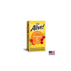 Alive! Vitamin C / Алайв! Витамин С (oт ацерола органик), 120 капсули Nature’s Way