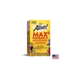 Alive!® Max6 Max Potency Multivitamin / Алайв! Мултивитамини максимум сила, 90 капсули Nature’s Way