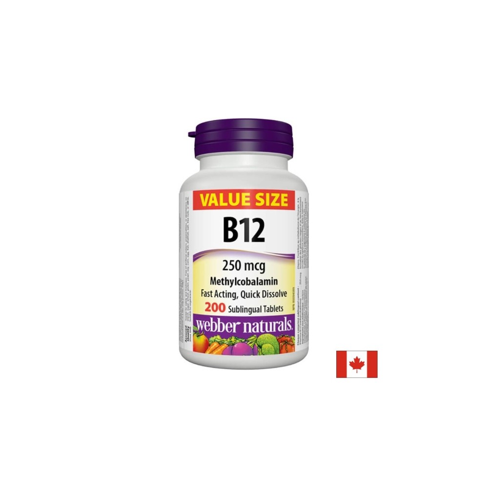Vitamin B12 Methylcobalamin - Витамин В12 метилкобаламин 250 µg, 200 сублингвални таблетки Vitamin B12 Methylcobalamin - Витамин В12 метилкобаламин 250 µg, 200 сублингвални таблетки