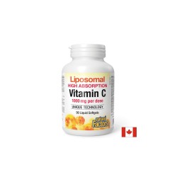 Liposomal High Absoprtion Vitamin C - Липозомен витамин С 500 mg, 90 софтгел капсули Natural Factors