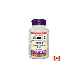Time Release Vitamin C - Витамин С 1000 mg, 60 таблетки с удължено освобождаване Webber Naturals