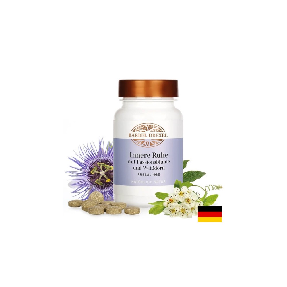 Антистрес формула за душевен мир - С глог, пасифлора и калифорнийски мак, 120 таблетки Bärbel Drexel