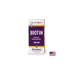 Биотин - Коса и кожа, 1000 mg х 100 сублингвални таблетки Superior Source