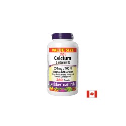 Костна система - Ултра Калций 650 mg + Витамин D3 400 IU, 280 таблетки