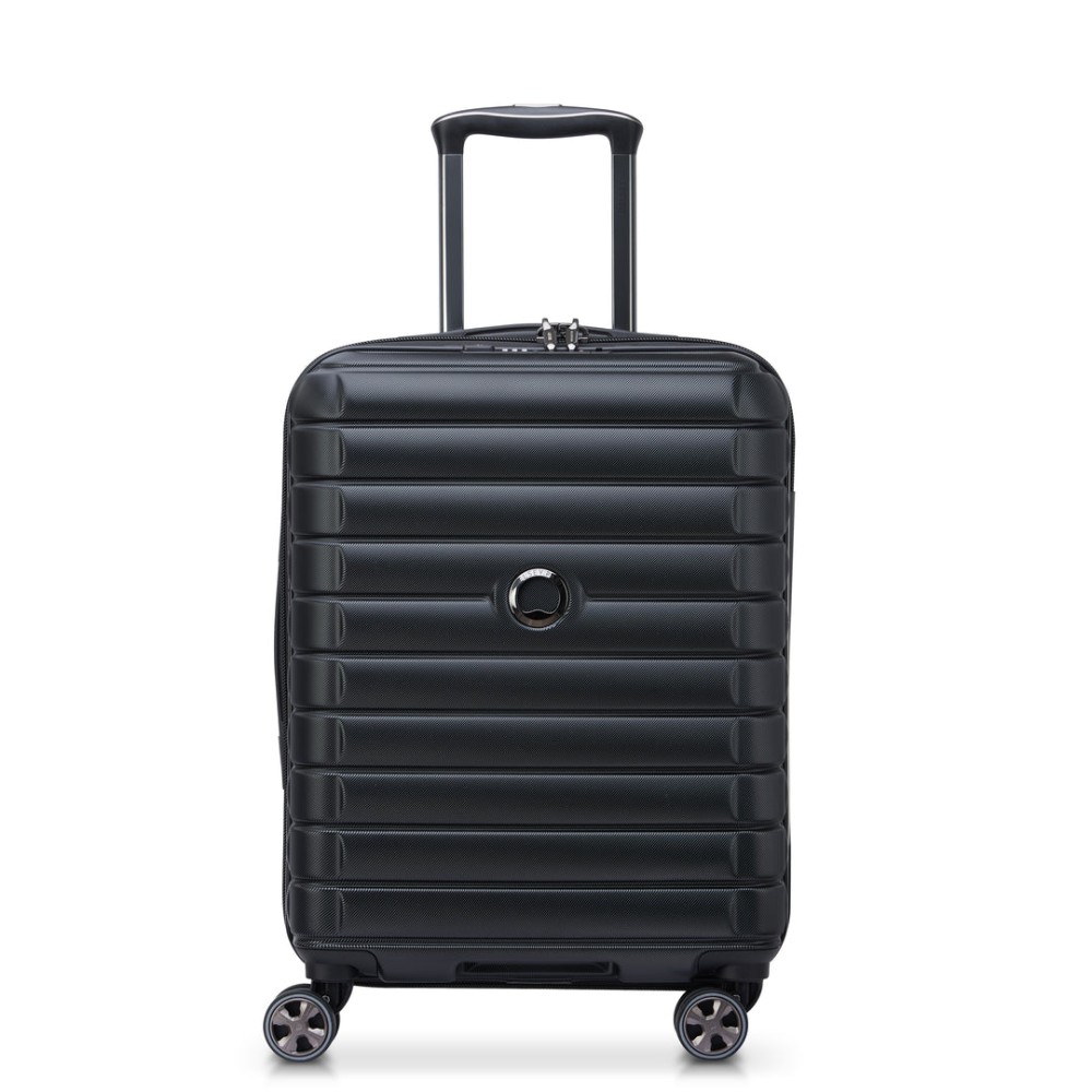 Delsey Shadow 5.0 Спинер на 4 колела 55 см. височина Черен цвят