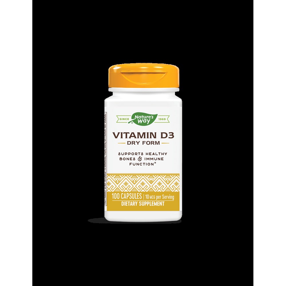 Vitamin D3 Dry Form/ Витамин D3 (сух) 400 IU х 100 капсули Nature’s Way Vitamin D3 Dry Form/ Витамин D3 (сух) 400 IU х 100 капсули Nature’s Way