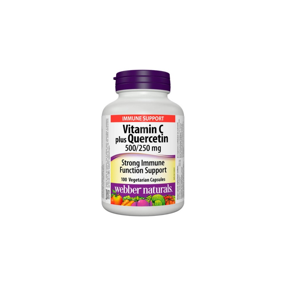Vitamin C plus Quercetin - Витамин С 500 mg + кверцетин 250 mg, 100 капсули Vitamin C plus Quercetin - Витамин С 500 mg + кверцетин 250 mg, 100 капсули