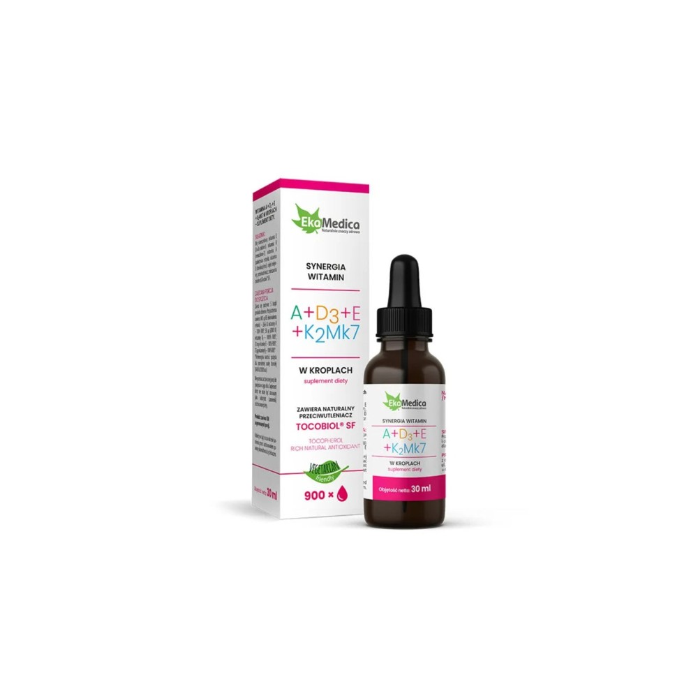 Антиоксидант - Витамини A + D3 + E + K2 (Mk7), капки 30 ml EkaMedica Антиоксидант - Витамини A + D3 + E + K2 (Mk7), капки 30 ml EkaMedica