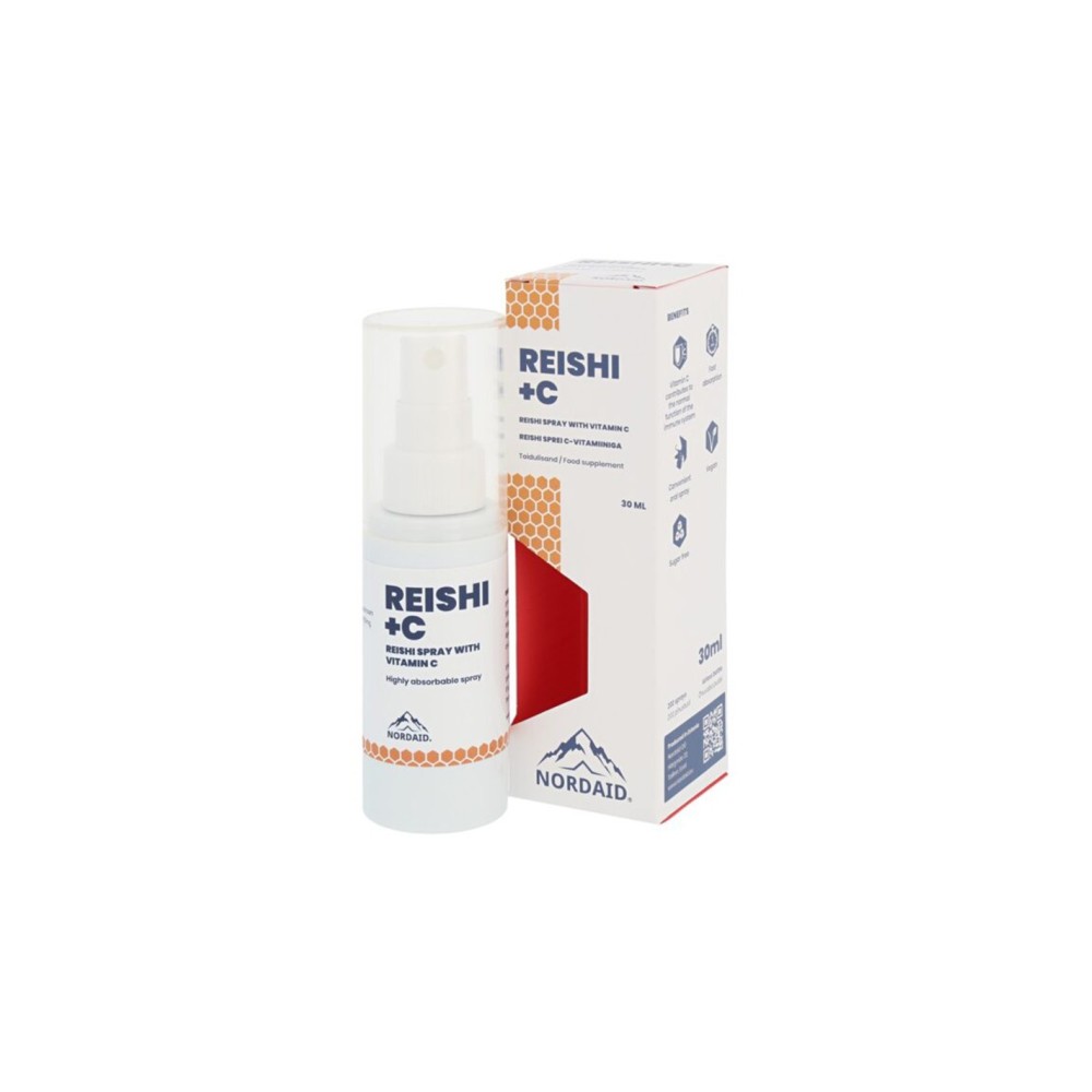 Имунитет - Рейши + Витамин C, спрей за уста х 30 ml / 200 впръсквания Nordaid Имунитет - Рейши + Витамин C, спрей за уста х 30 ml / 200 впръсквания Nordaid