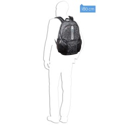 Раница за лаптоп 14" с LED светлини Piquadro BagMotic - Черна