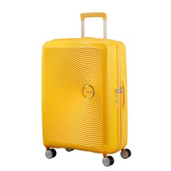 American Tourister куфар Soundbox 67 см - златно жълто