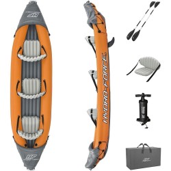 Каяк надуваем триместен, 381x100x44 см, Hydro-Force Rapid X3 Bestway 65132