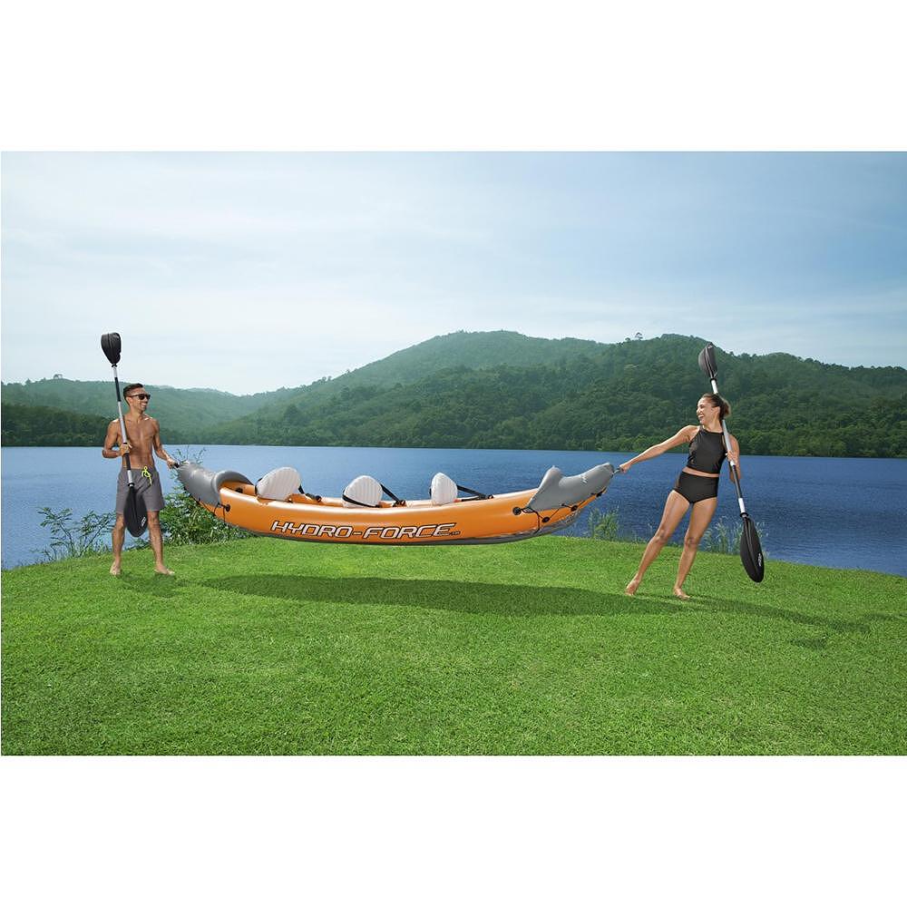 Каяк надуваем триместен, 381x100x44 см, Hydro-Force Rapid X3 Bestway 65132 Каяк надуваем триместен, 381x100x44 см, Hydro-Force Rapid X3 Bestway 65132