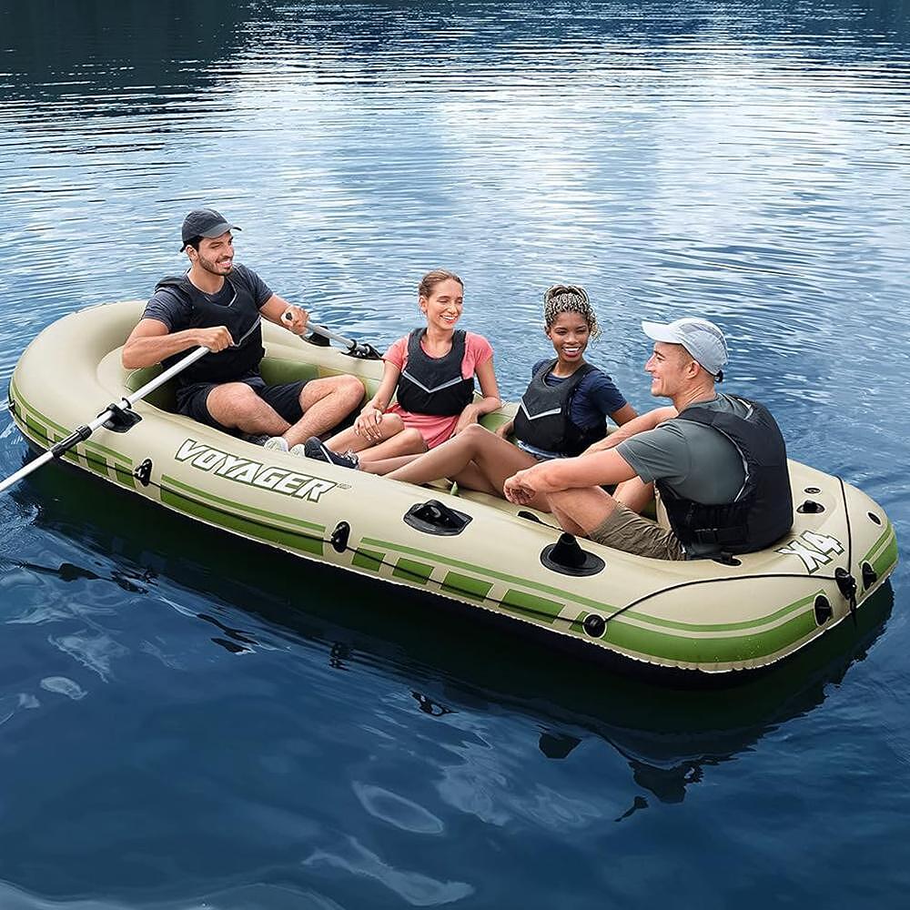 Лодка надуваема Hydro-Force Voyager X3, 350x145x49 см. Bestway 65156 Лодка надуваема Hydro-Force Voyager X3, 350x145x49 см. Bestway 65156