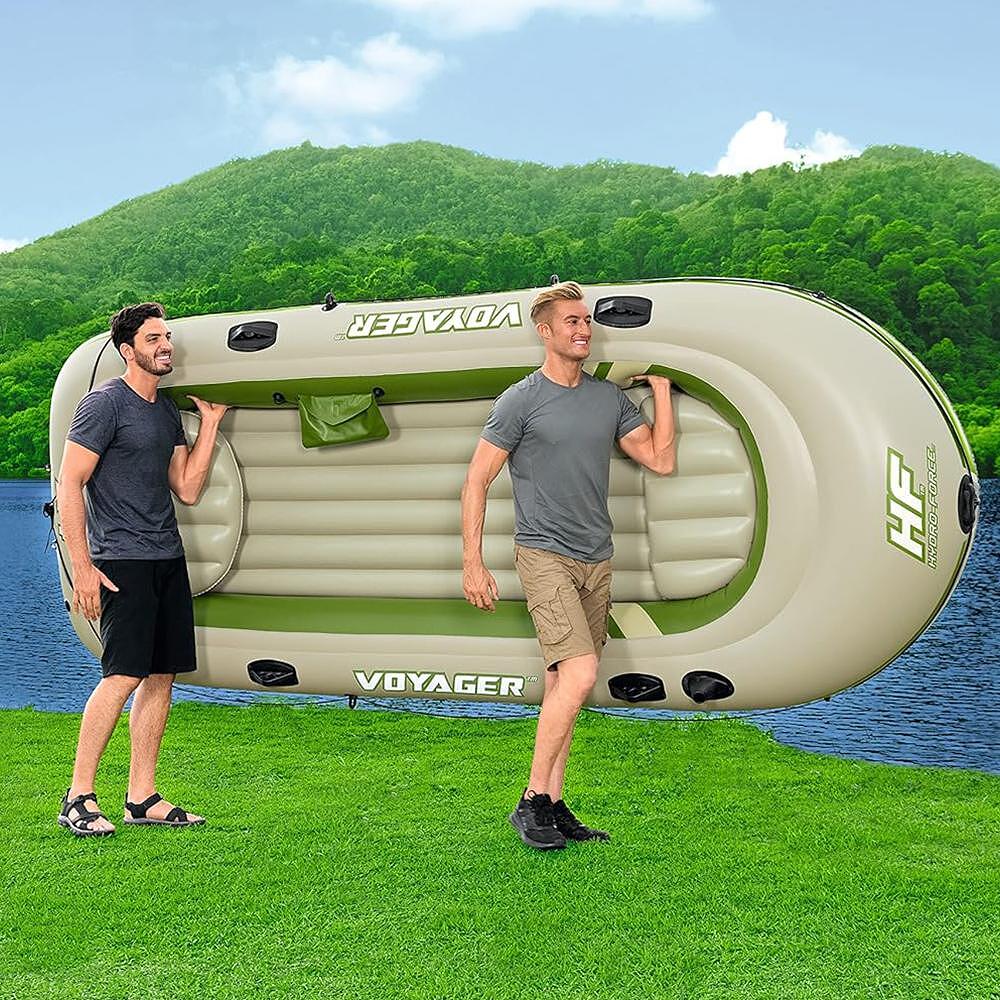 Лодка надуваема Hydro-Force Voyager X3, 350x145x49 см. Bestway 65156 Лодка надуваема Hydro-Force Voyager X3, 350x145x49 см. Bestway 65156