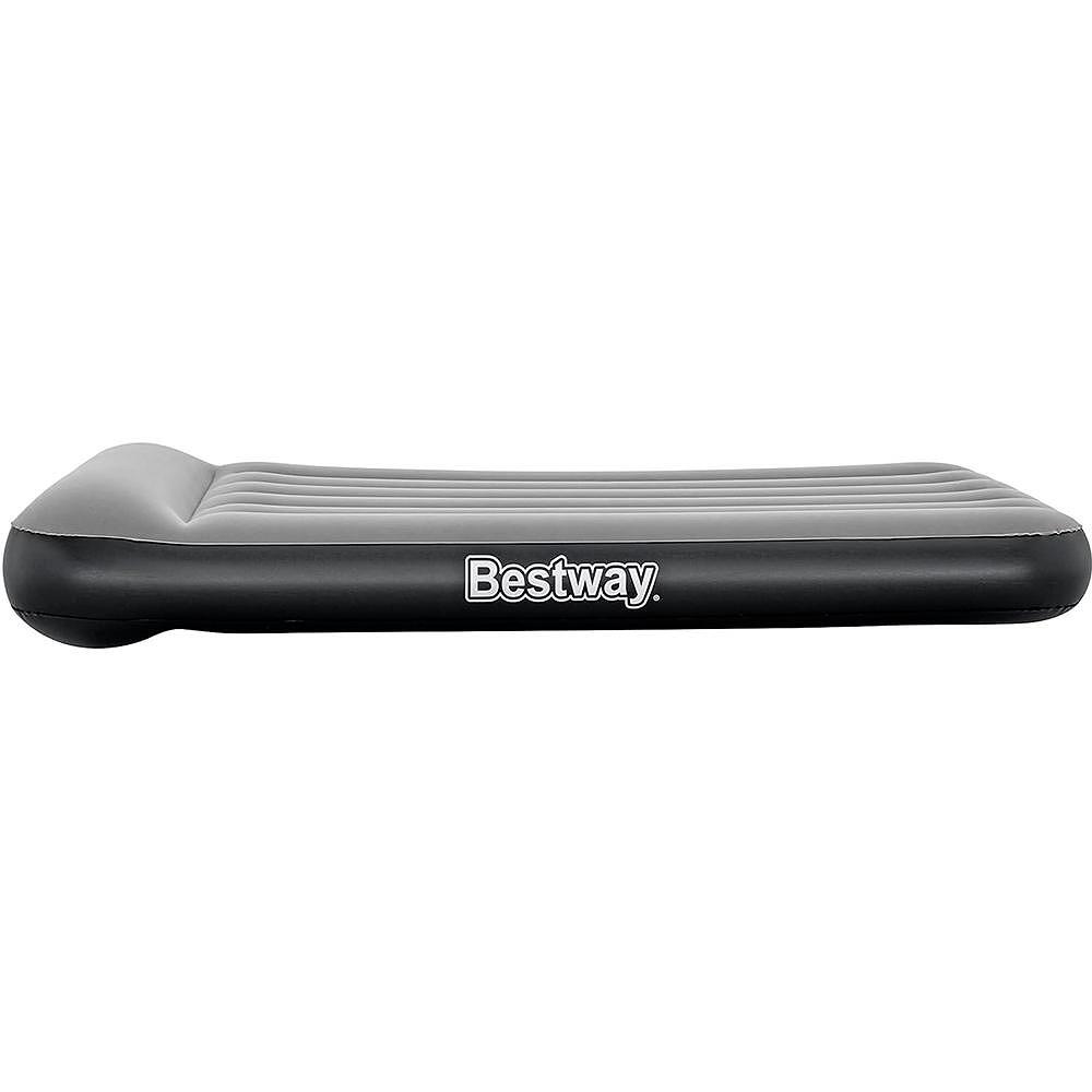 Надуваем матрак 188х99х30 см, с вградена електрическа помпа, в сиво и черно Bestway 67556 Надуваем матрак 188х99х30 см, с вградена електрическа помпа, в сиво и черно Bestway 67556
