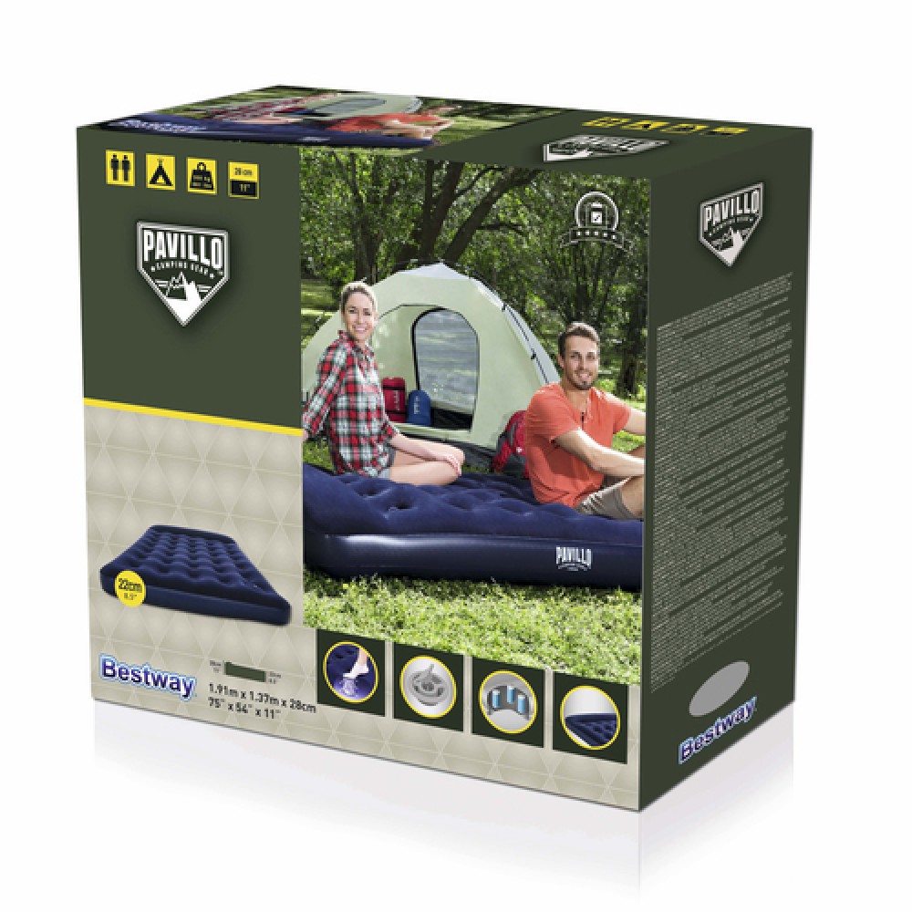 Надуваем дюшек Aerlouxe Airbed Twin size с вградена помпа 191x137x28cм Bestway 67225 Надуваем дюшек Aerlouxe Airbed Twin size с вградена помпа 191x137x28cм Bestway 67225