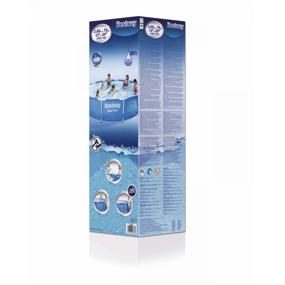 Сглобяем басейн Steel Pro 366x76см Bestway 56706 Сглобяем басейн Steel Pro 366x76см Bestway 56706