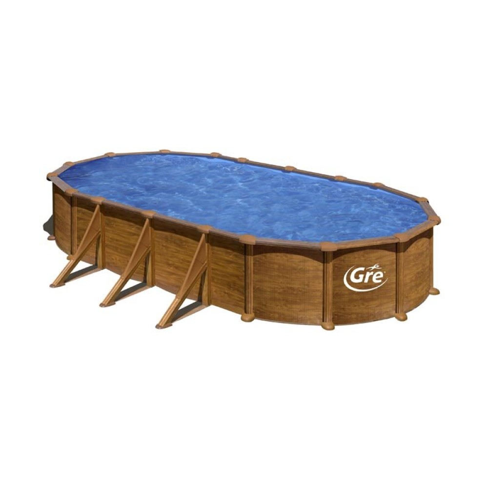 Овален сглобяем басейн Gre 730x375х120см KIT730W Овален сглобяем басейн Gre 730x375х120см KIT730W