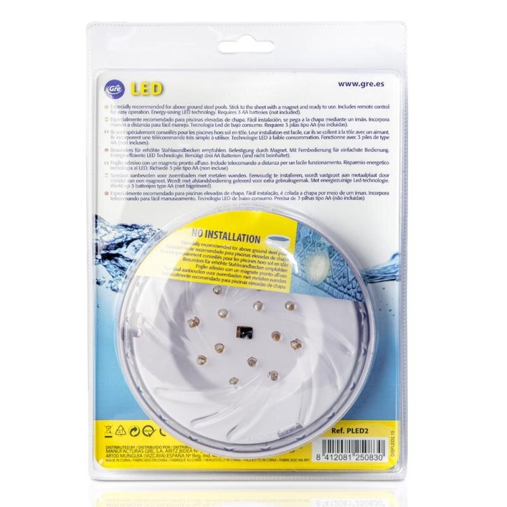 Комплект LED лампи за басейн Gre - 2 броя PLED2 Комплект LED лампи за басейн Gre - 2 броя PLED2