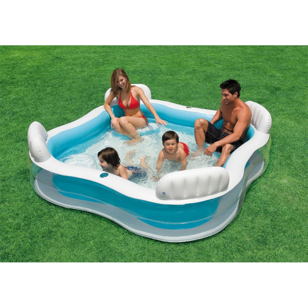 Семеен басейн със седалки 229x229см 56475NP Intex