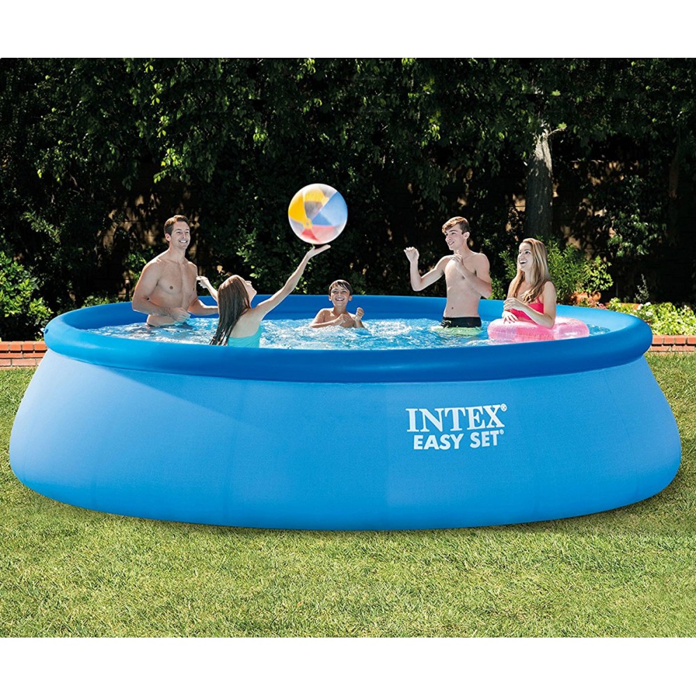 Надуваем басейн INTEX Easy Set, 457х107см с филтърна помпа Надуваем басейн INTEX Easy Set, 457х107см с филтърна помпа