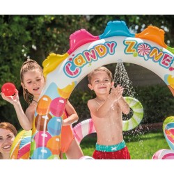 Надуваем център за игра с пързалка Бонбонландия INTEX Candy Zone