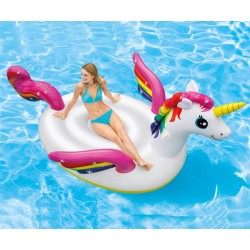 Надуваем остров Еднорог INTEX Mega Unicorn