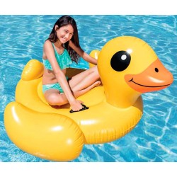 Надуваем остров Пате INTEX Yellow Duck Ride-on