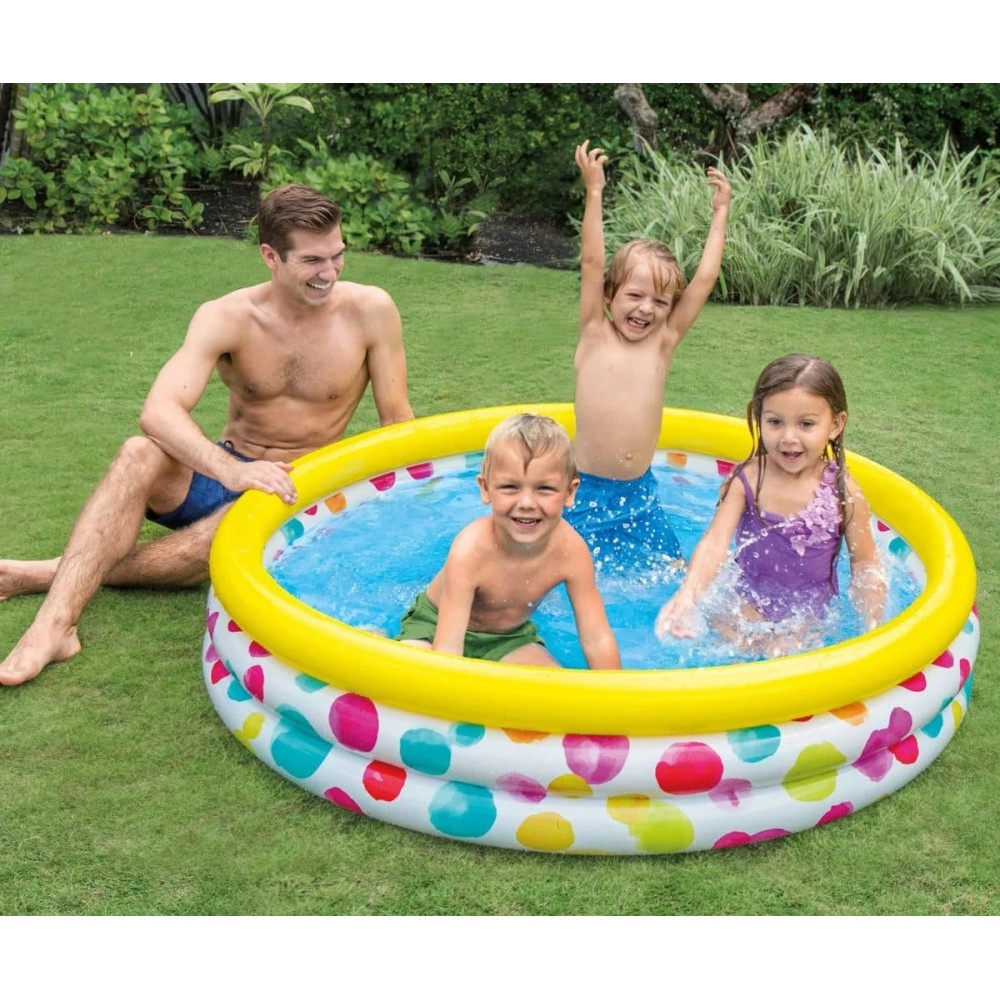 Детски надуваем басейн INTEX Cool Dots, среден Детски надуваем басейн INTEX Cool Dots, среден