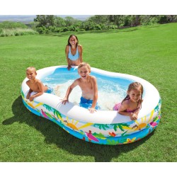 Детски надуваем басейн с твърд борд PARADISE 262Х160Х46см 56490NP Intex
