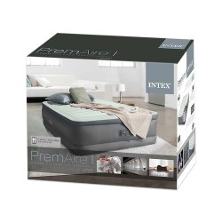 Надуваем матрак с вградена помпа INTEX Full Premaire Elevated