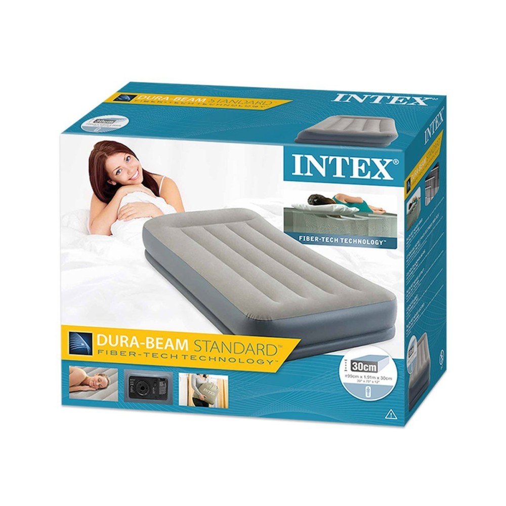 Надуваем матрак с вградена помпа INTEX Pillow Rest Twin Надуваем матрак с вградена помпа INTEX Pillow Rest Twin