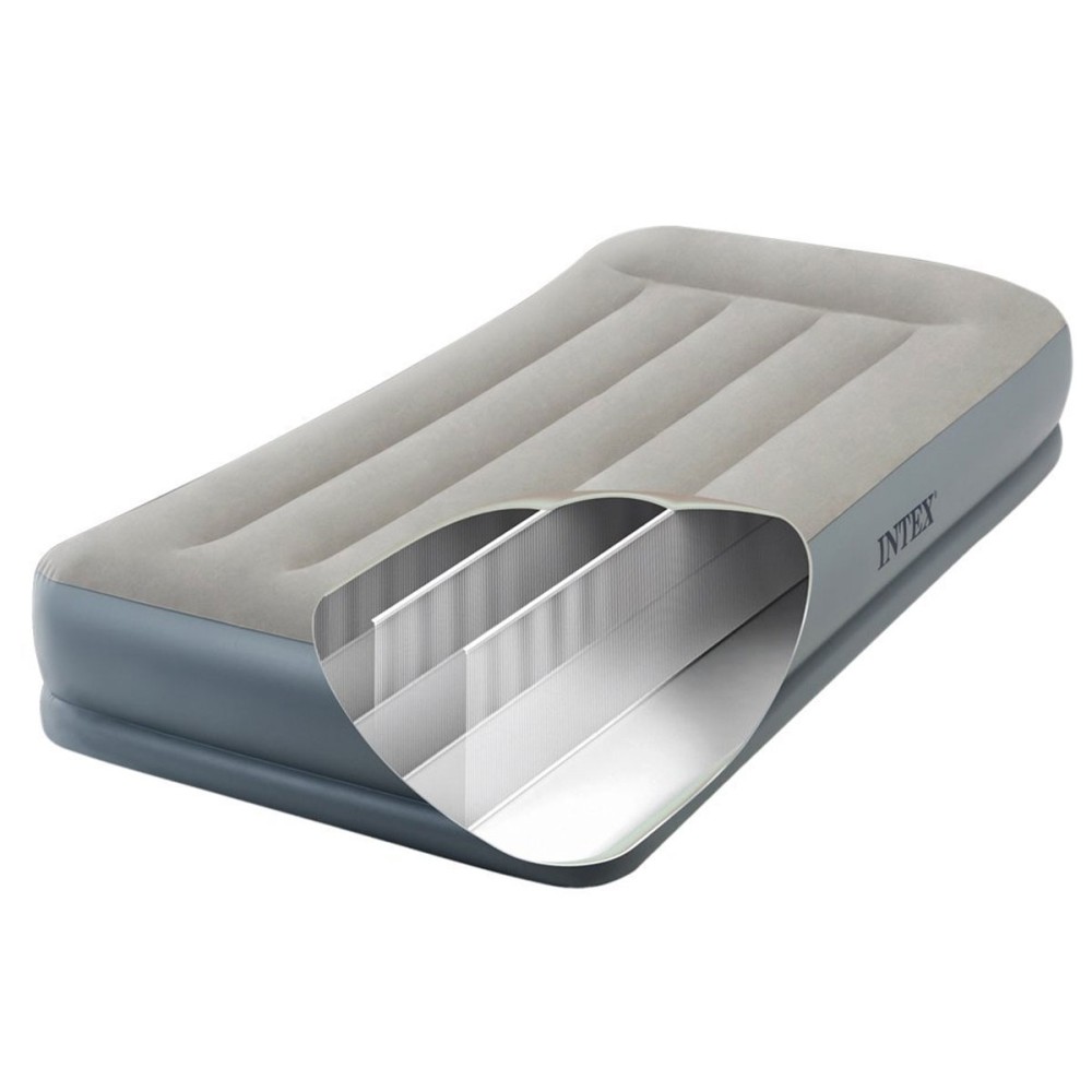 Надуваем матрак с вградена помпа INTEX Pillow Rest Twin Надуваем матрак с вградена помпа INTEX Pillow Rest Twin