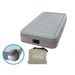 Надуваем матрак с вградена помпа INTEX Twin Comfort