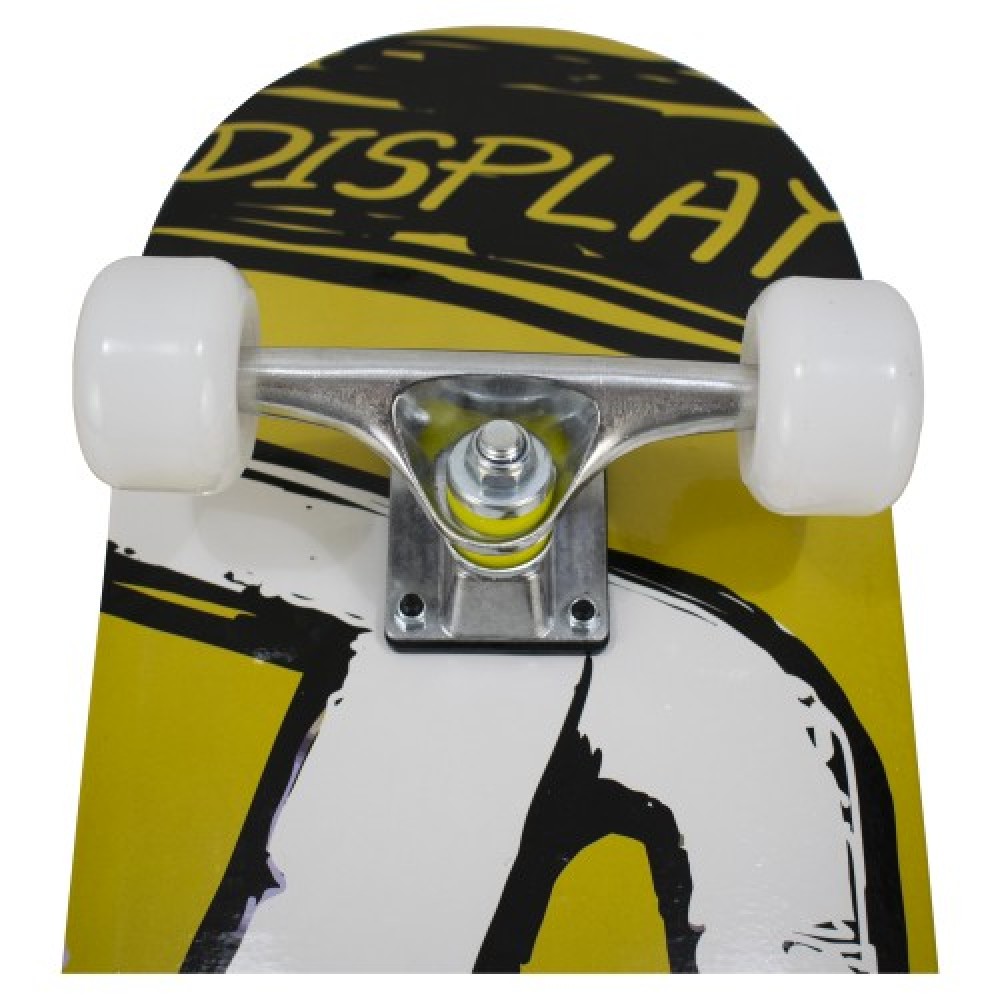 Скейтборд,Черен,бели,колела