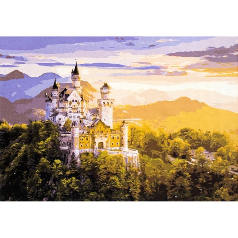 Комплект,рисуване,номера,платно,40х30см,Модел7