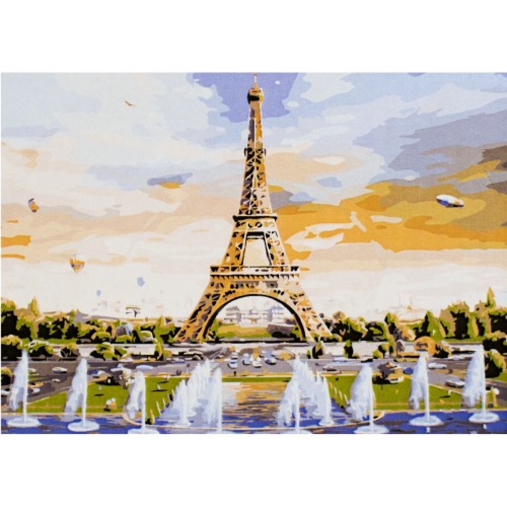 Комплект,рисуване,номера,платно,40х30см,Модел11