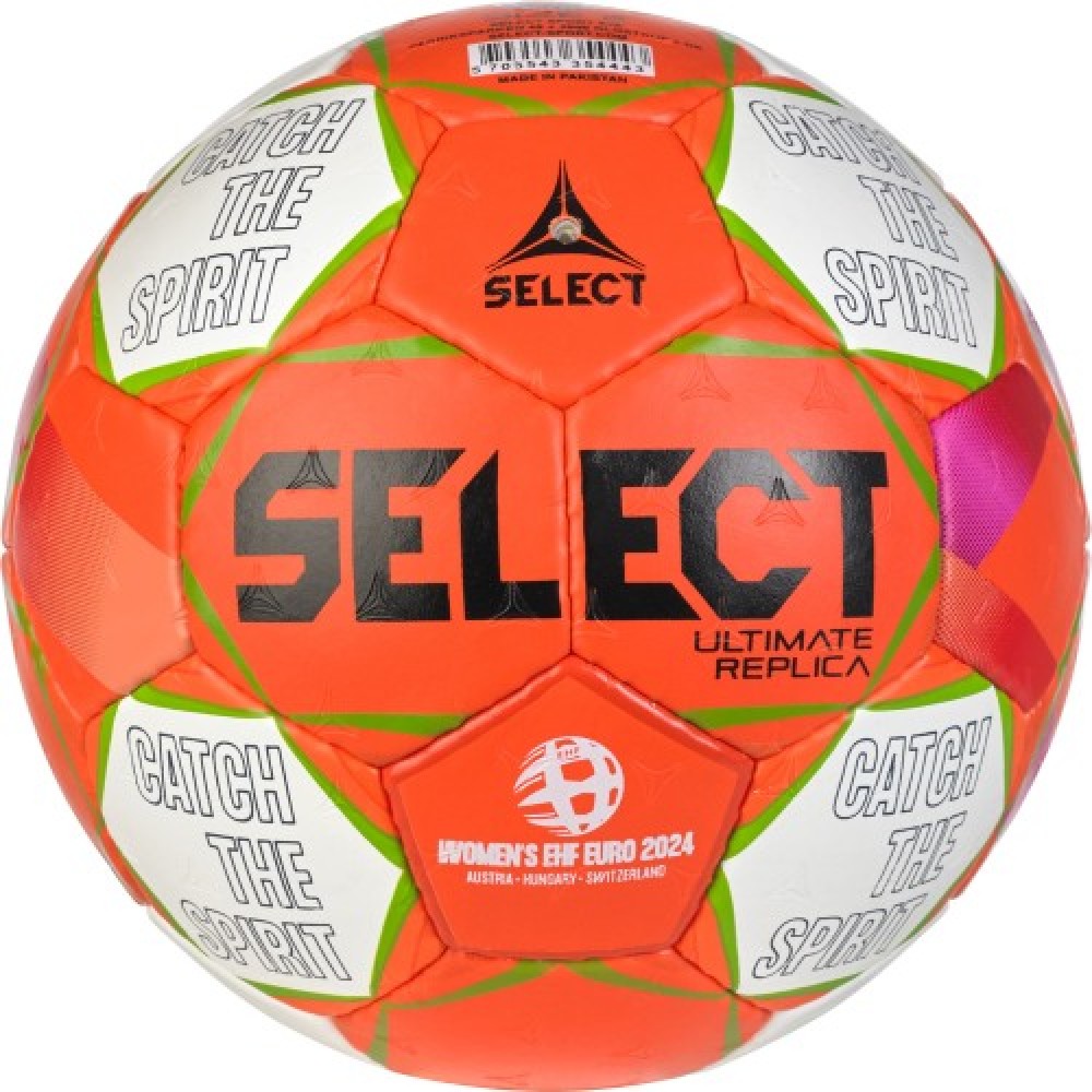 Топка хандбална SELECT Ultimate Replica V24, EHF Approved, Ръчно шита, Размер 0, 200621