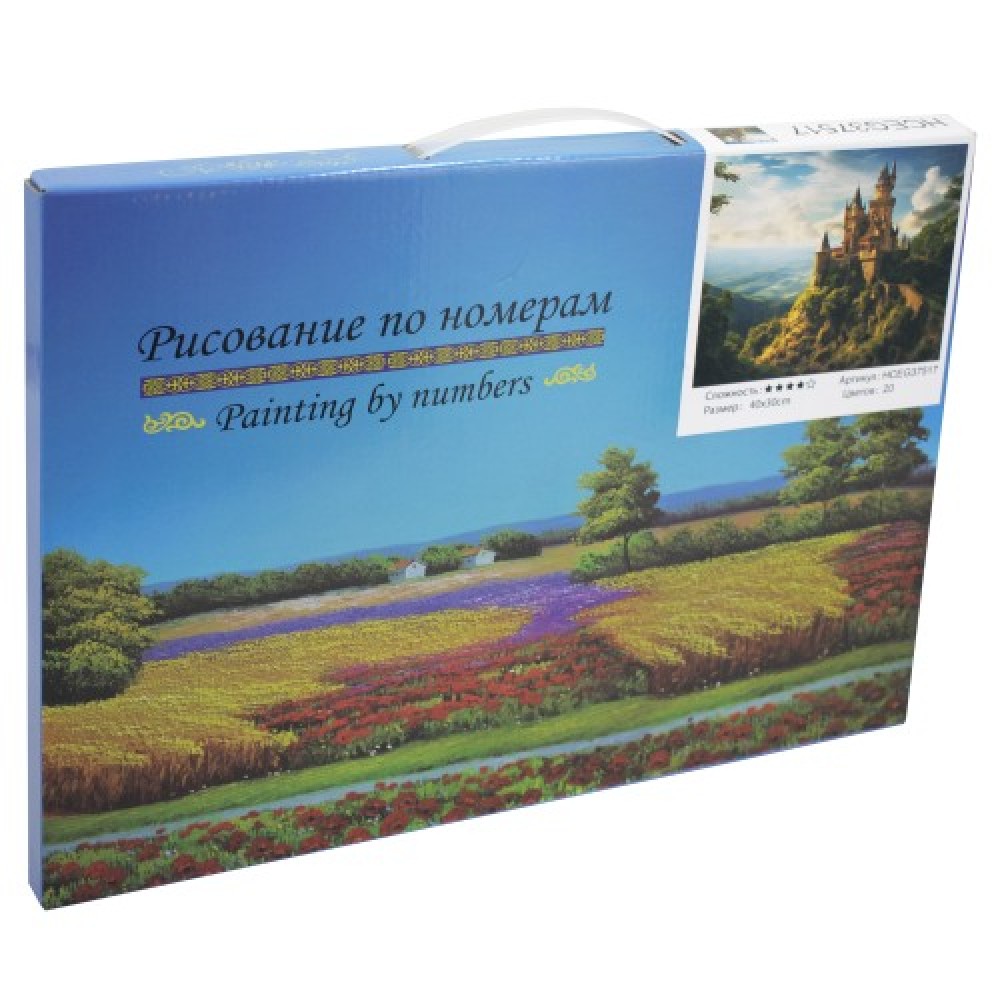 Комплект,рисуване,номера,платно,40х30см,Модел1