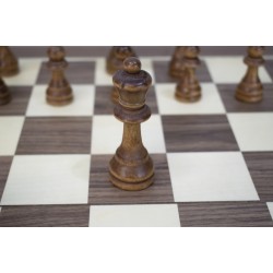 Шах, дама и табла 3 в 1 MAXIMA, Фурнир с интарзия, 29 см, Фигури 2.5 - 5.5 см. 270769