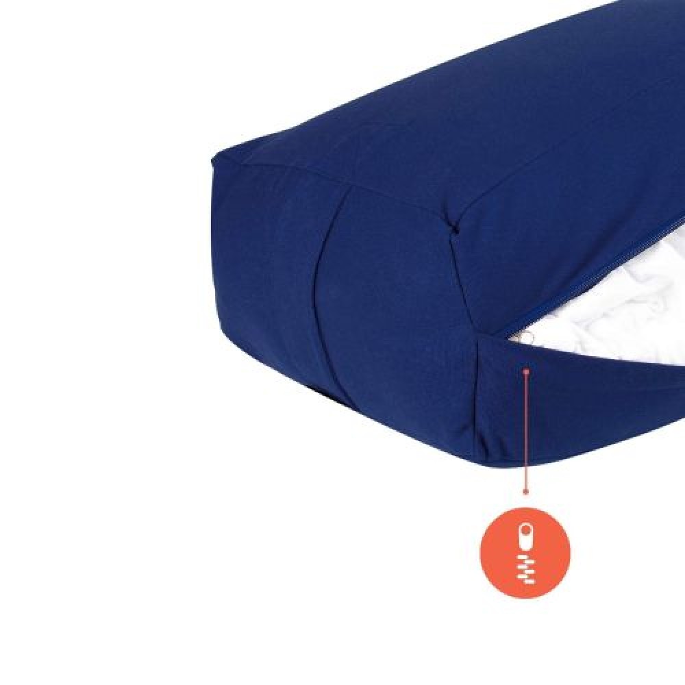 Йога, болстер, правоъгълен, възглавница, MAXIMA, Син