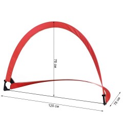 Врата за мини футбол MAXIMA, POP-UP, 120х78х78 см, Червена 30060701