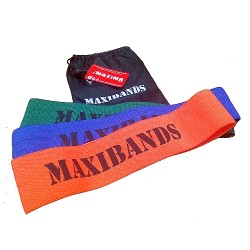 Ластични ленти от плат MAXIMA Maxibands, Кръгли, Комплект 3 броя