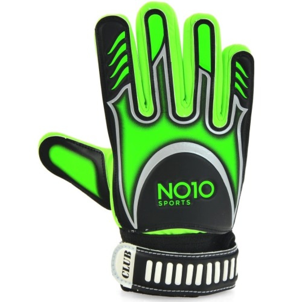 Вратарски ръкавици детски NO10 Club Green, Negative cut, Размер 6, 40051103 Вратарски ръкавици детски NO10 Club Green, Negative cut, Размер 6, 40051103