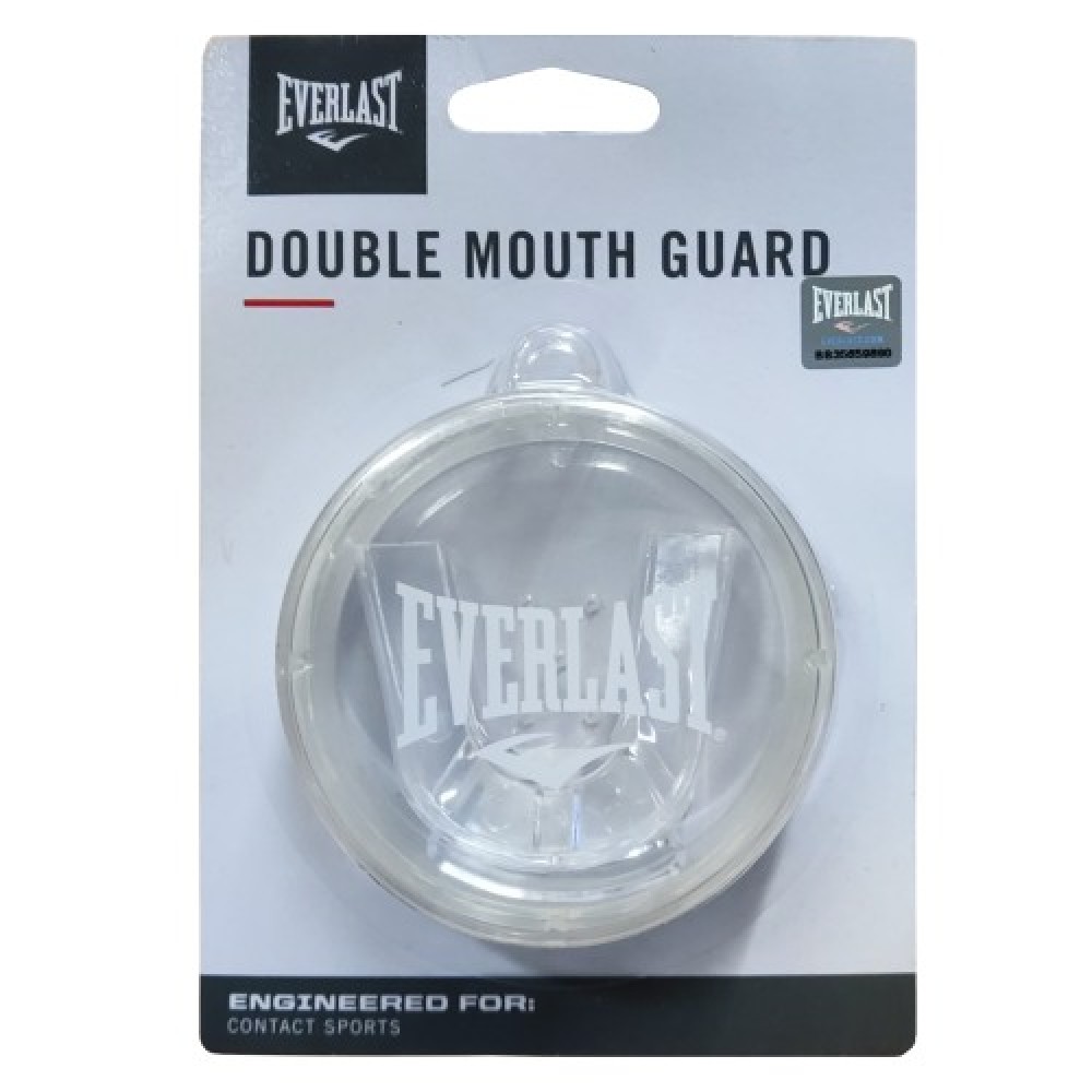 Протектор за уста EVERLAST, Двоен, Прозрачен, За контактни спортове 400530 Протектор за уста EVERLAST, Двоен, Прозрачен, За контактни спортове 400530